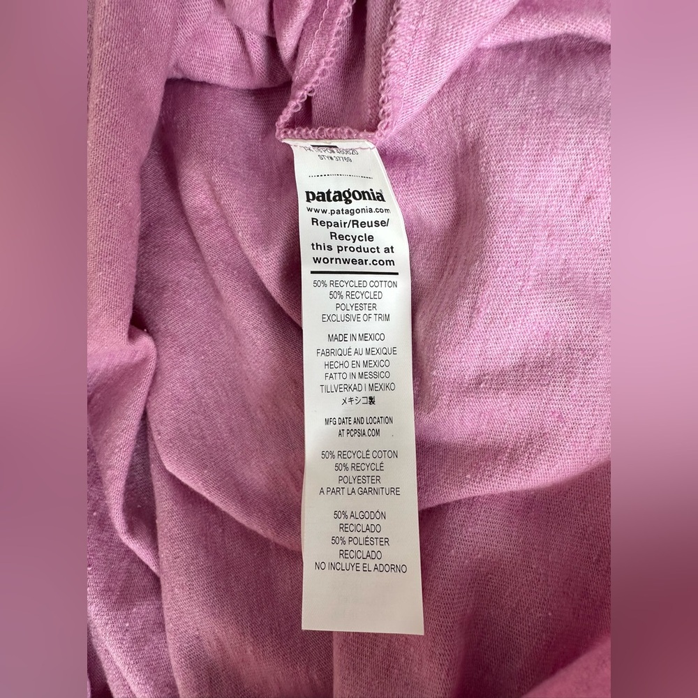 Patagonia United Fitz easy cut Pink T-Shirt - Picture 4 of 5
